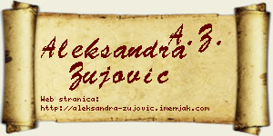 Aleksandra Žujović vizit kartica